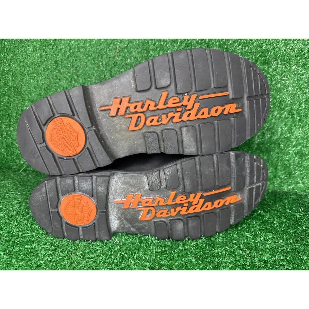 Harley Davidson Dipstick Boots Mens 9.5 Black Leather Motorcycle D91610